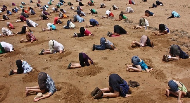 Heads in the sand